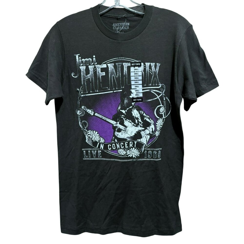 Jimmy Hendrix Live In Concert 1969 T-Shirt Sz Small Great Guitarists  NWT